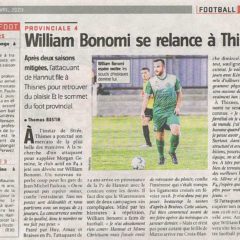 William Bonomi se relance à Thisnes